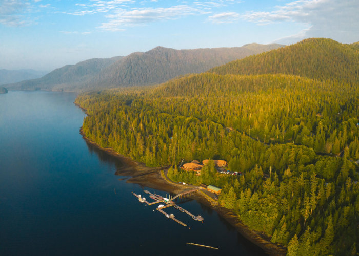 Aerial View of Salmon Falls Resort