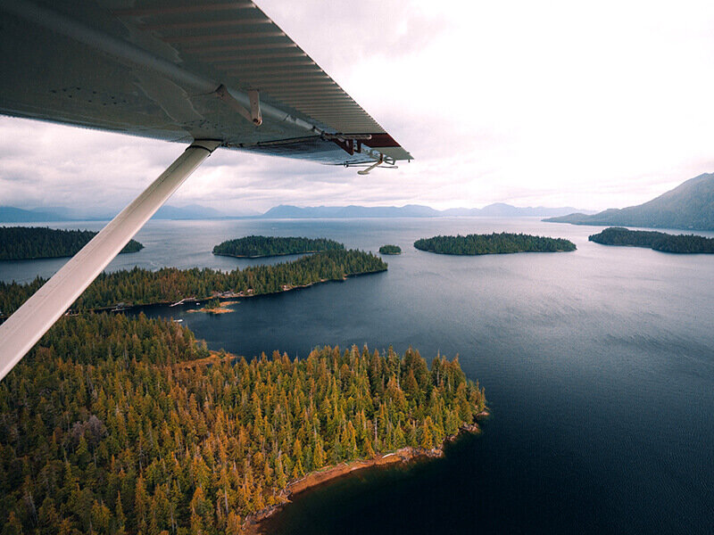 Float Plane View Over Misty Fjords