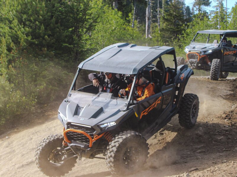 Adventure Karts on a dirt trail